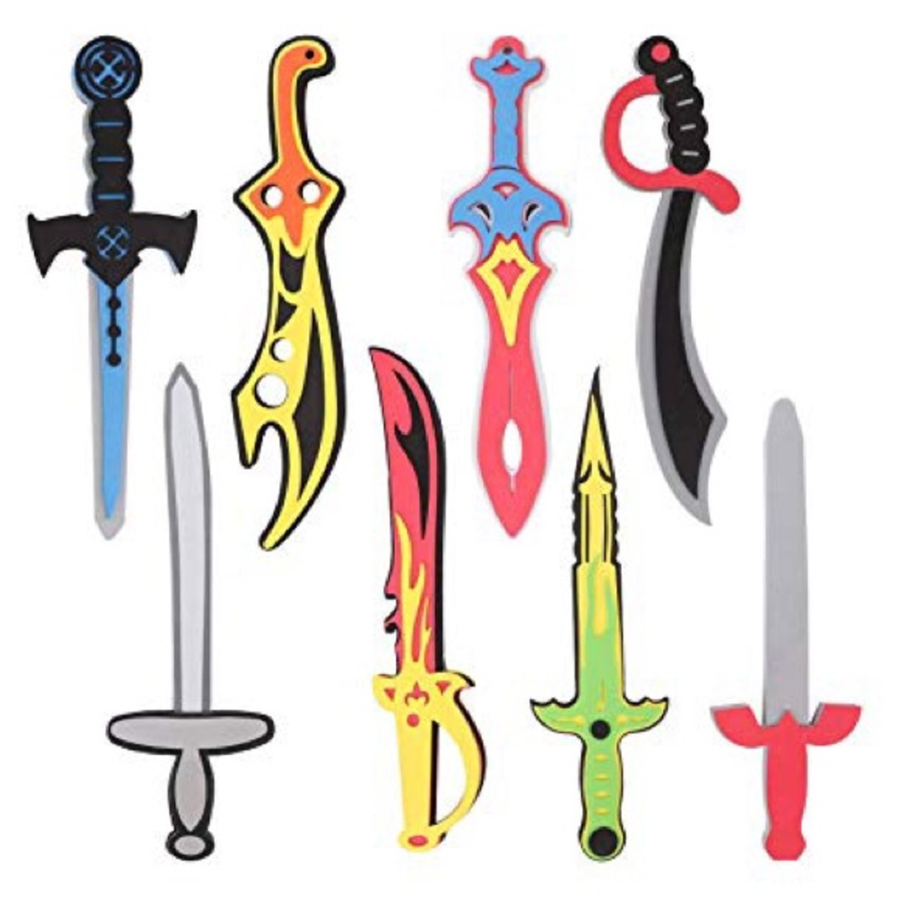 Kids 8 pack Set Foam Swords Ultimate Fun